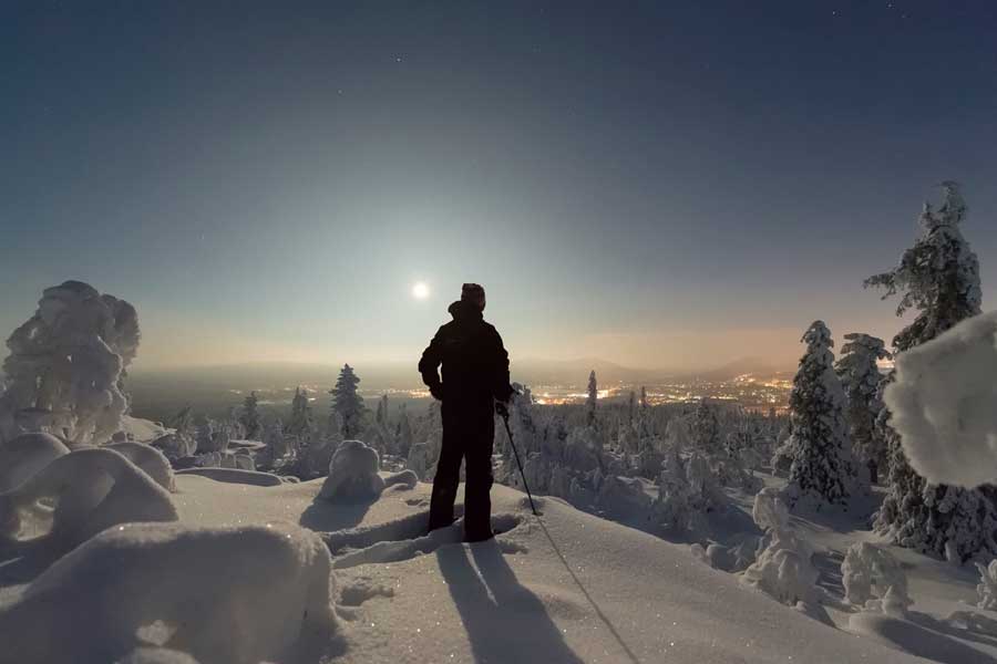 Sneeuwschoensafari naar Tahkokuru voor gevorderden Yllas