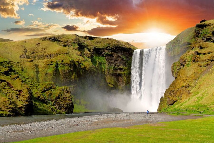 Skogafoss waterval IJsland